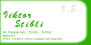 viktor stibli business card